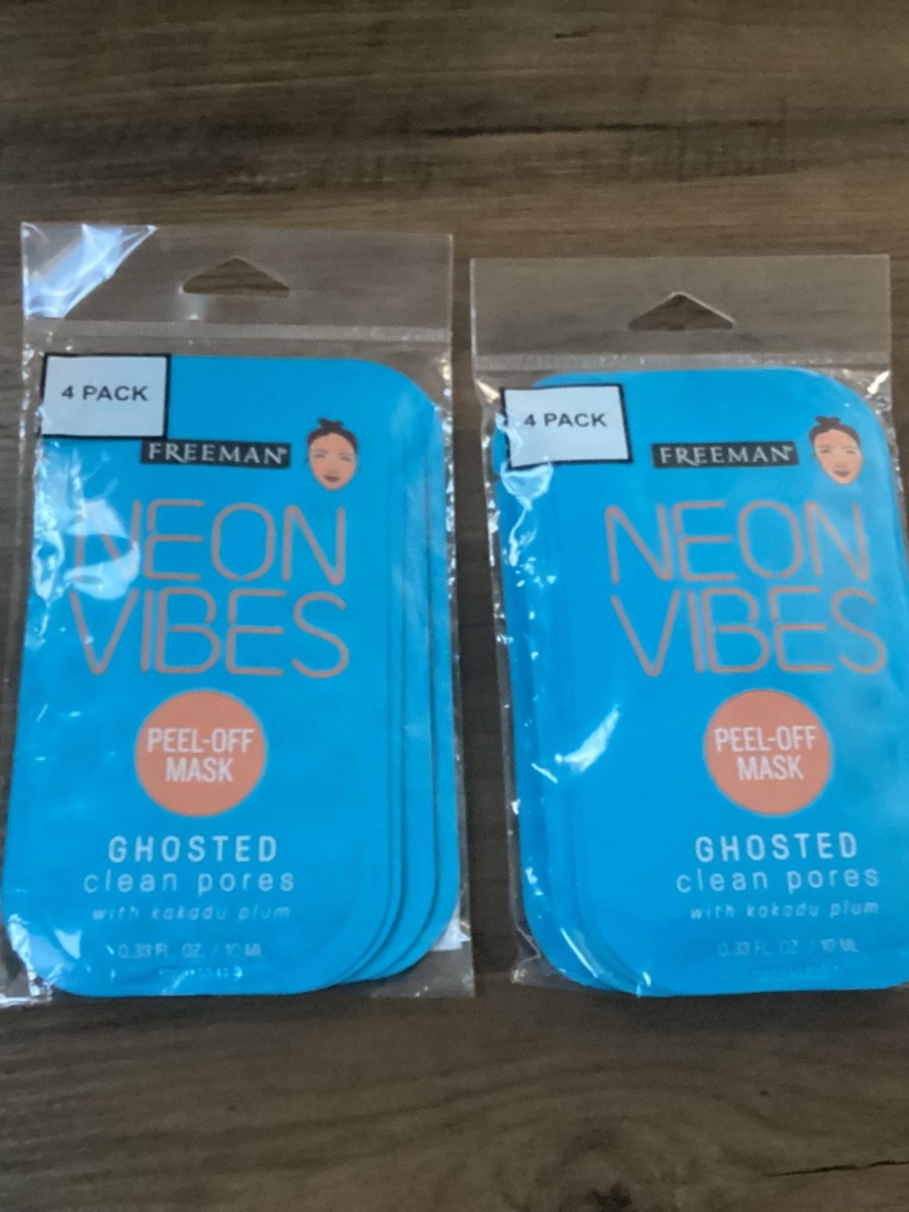 Freeman Neon Vibes Ghosted Clean Pores peel-off mask bundle New